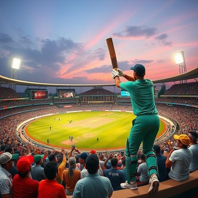 A captivating image of a Pakistan vs Australia cricket match