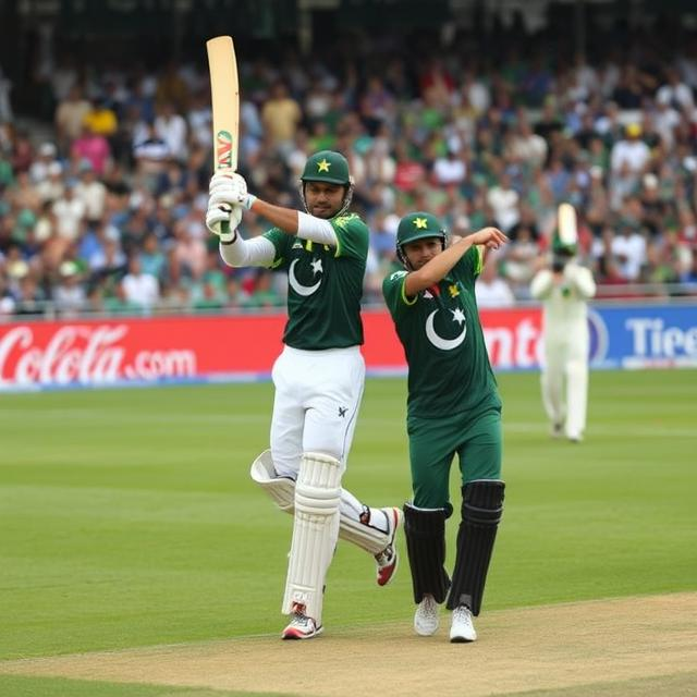 Pakistan Cricket Team in action