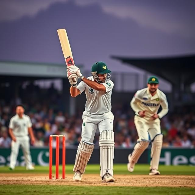 Image of a cricket match between India and Pakistan