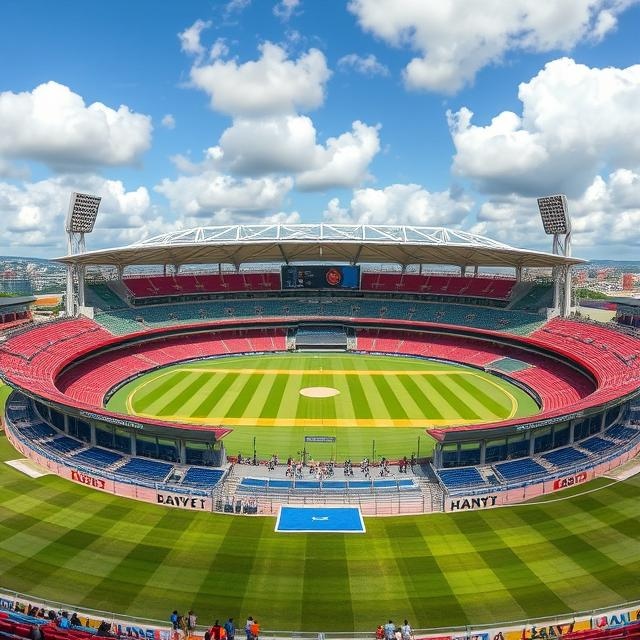 Image of a cricket match between India and Pakistan