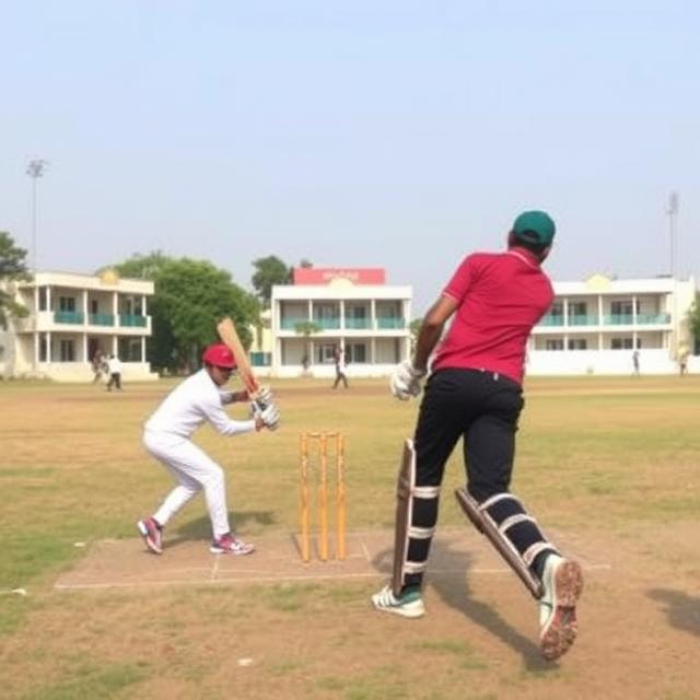 Image of Pakistan and Bangladesh players during the match