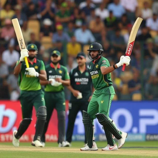 Pakistan and Afghanistan U19 teams playing cricket