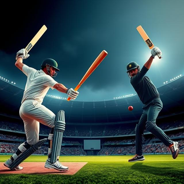 Placeholder Image of a cricket match