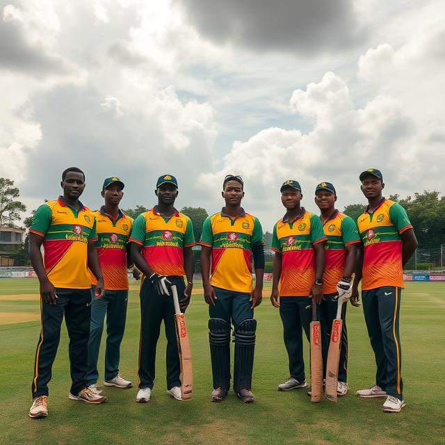 Image of cricket players