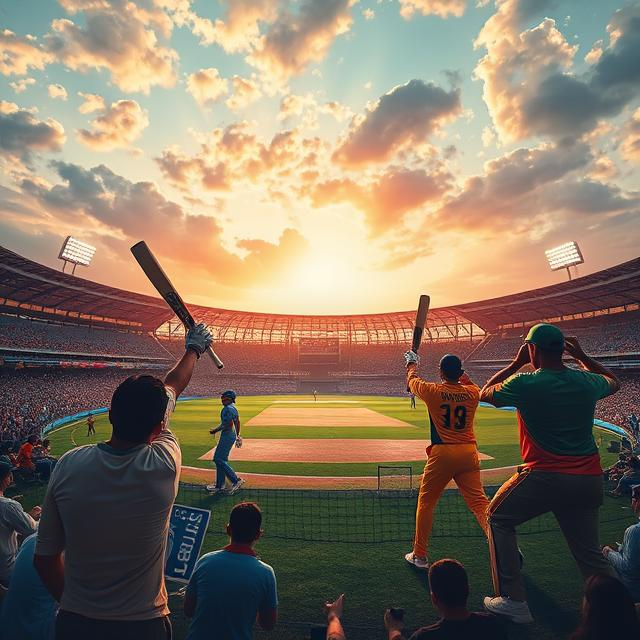 Image of a cricket match