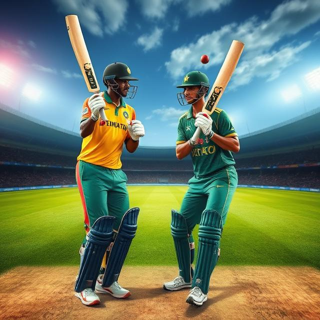 Placeholder image of a cricket match