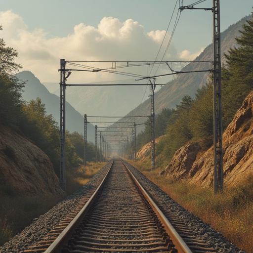 A scenic train journey in Pakistan