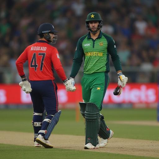 Placeholder image: A cricket match between Pakistan and South Africa