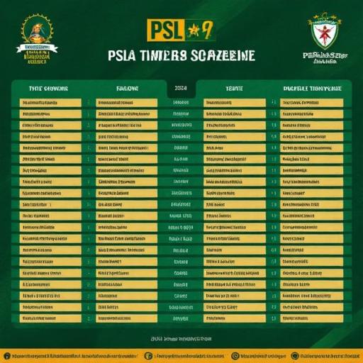 PSL 9 Points Table