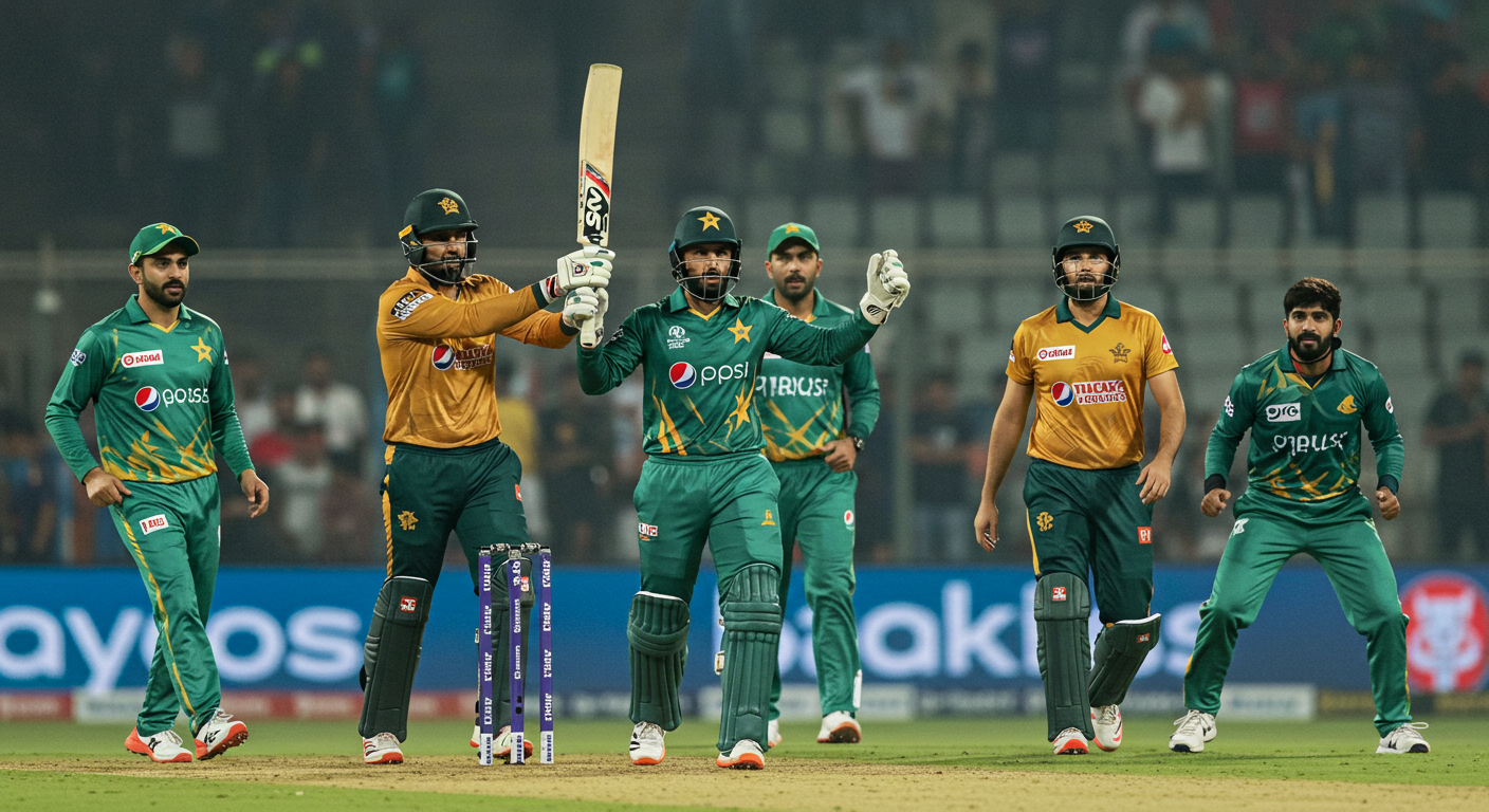 A captivating image of a Pakistan vs USA cricket match